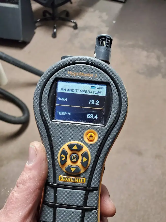 Moisture meter humidity assessment for Fire & Smoke Damage Restoration in Irvine